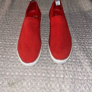 MICHAEL Michael Kors Kids Red Slip-On Sneakers
